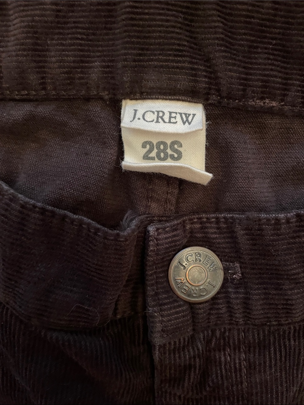J.Crew Women’s  Brown Corduroy Pants - 28S